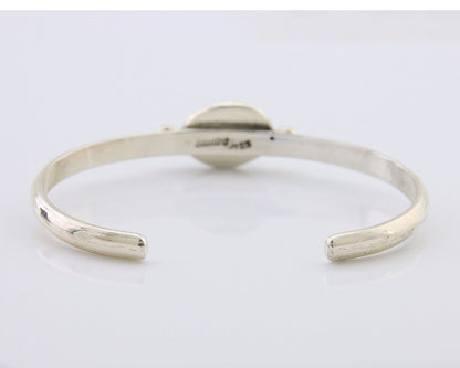 Navajo Bracelet 925 Silver Natural Turquoise Native American Artist C.80's