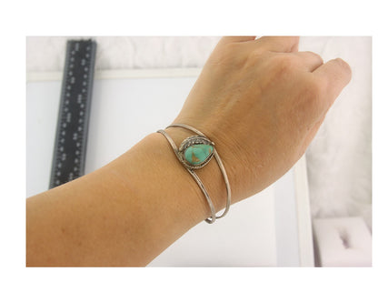 Vintage Navajo Bracelet 925 Silver Turquoise Traditional Handmade Authentic