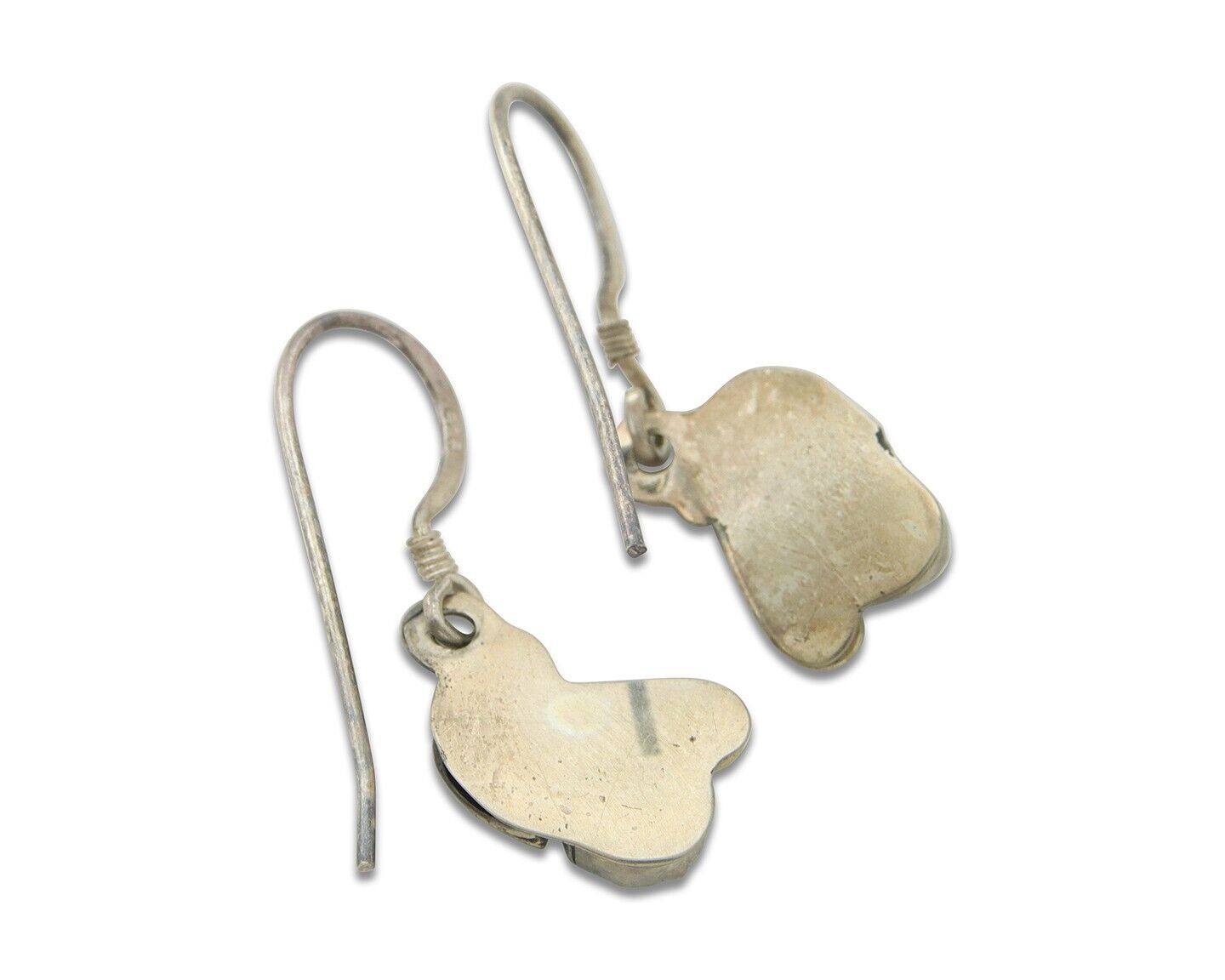 Navajo Earrings 925 Silver Natural Turquoise Native American Artist C.80's