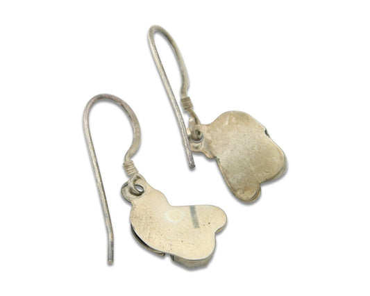 Navajo Earrings 925 Silver Natural Turquoise Native American Artist C.80's