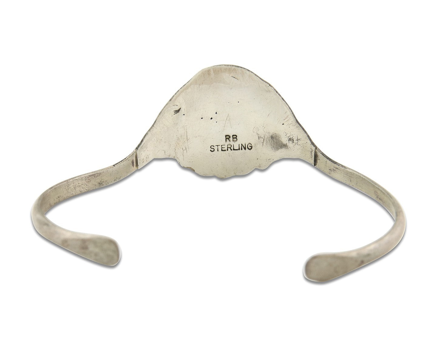 Vintage Navajo Bracelet 925 Silver Turquoise Tranditional Handmade Signed RB