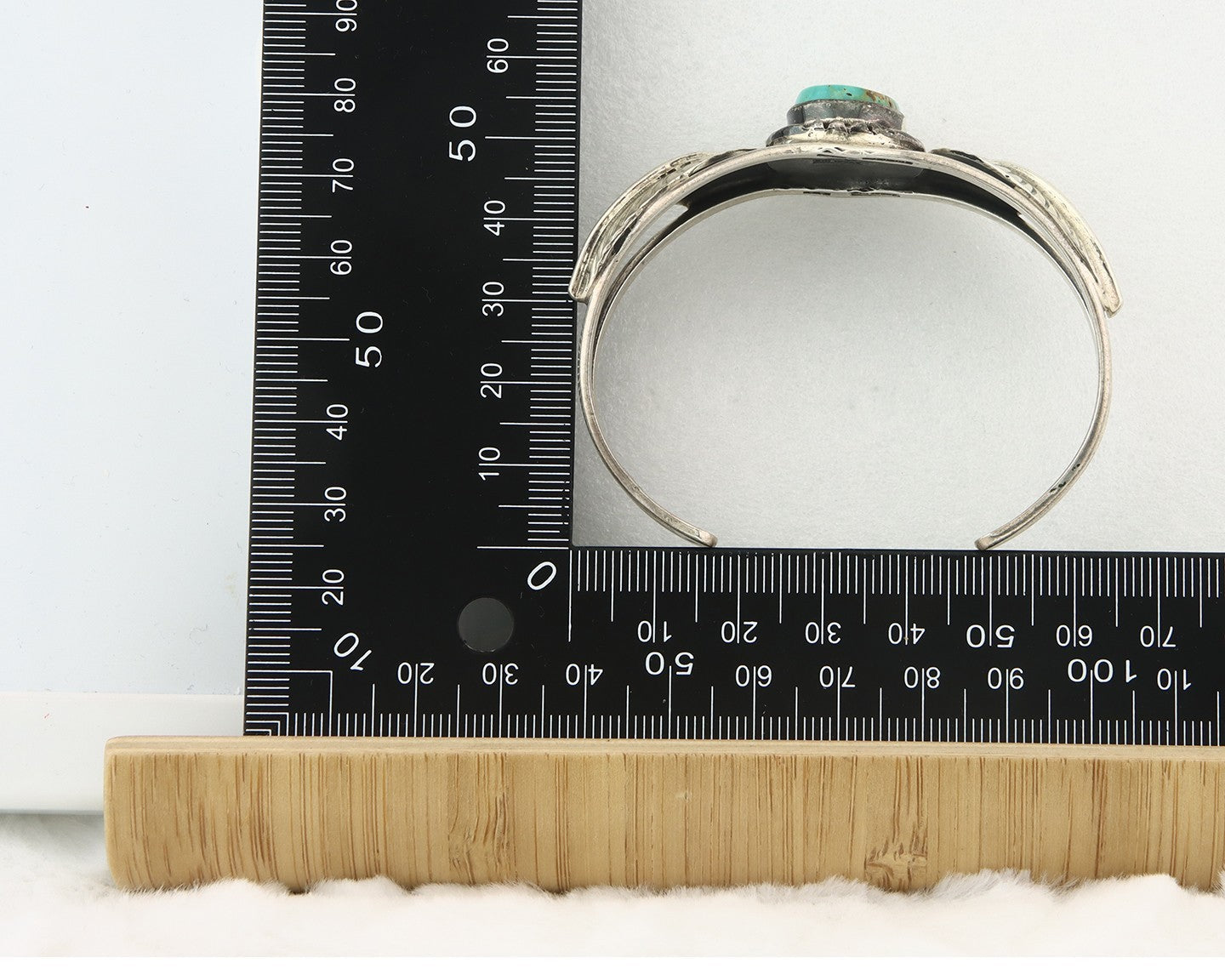 Vintage Navajo Bracelet 925 Silver Turquoise Tranditional Handmade Signed Gecko