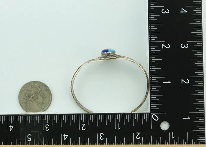 Navajo Cuff Bracelet 925 Sterling Silver Natural Gemstones Vintage
