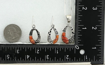 Navajo Necklace Earring Set Sterling Vintage Spiney Oyster Authentic