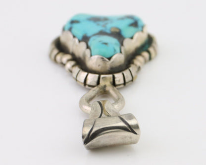 Navajo Necklace Pendant 925 Silver Turquoise Artist Tony Guerro C.80's