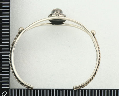 Vintage Navajo Bracelet 925 Silver Turquoise Traditional Handmade Signed Gecko