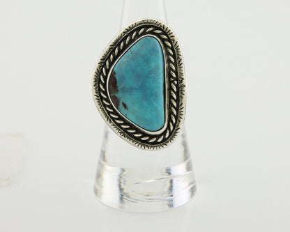 Navajo Ring 925 Silver Turquoise Native American Artist C.80's