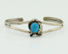 Navajo Slave Bracelet 925 Silver Arizona Turquoise Native American Artist C.80's