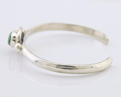 Navajo Bracelet 925 Silver Natural Turquoise Native American Artist C.80's