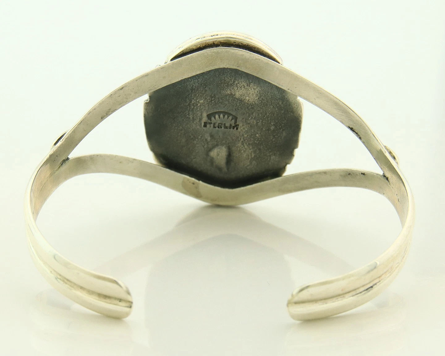 Navajo Cuff Bracelet Sterling Silver Turquoise Handmade Vintage Signed Sunrise
