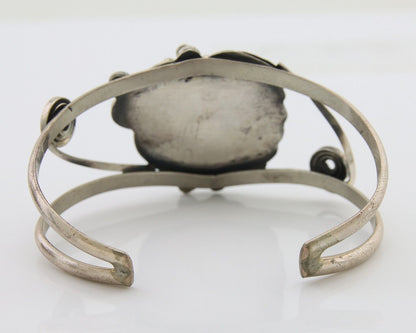 Navajo Bracelet 925 Silver Blue Turquoise Native American Artist C.80's