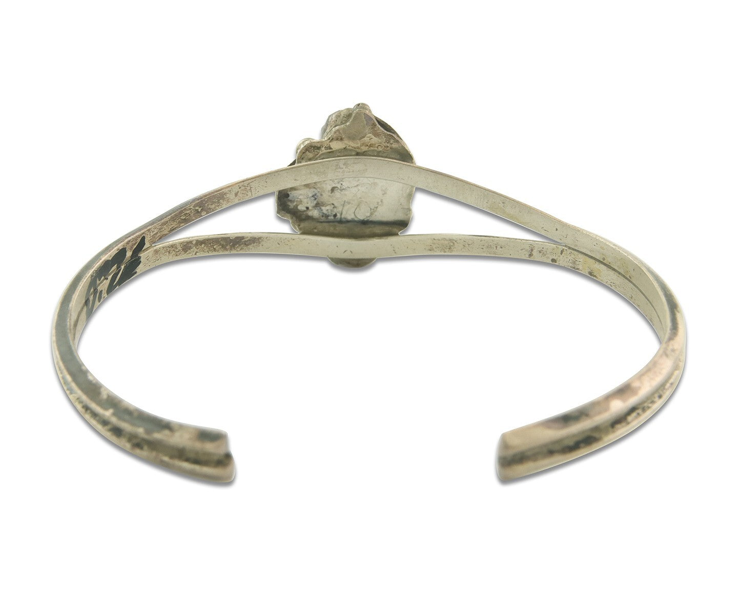 Navajo Bracelet 925 Silver Coral & Turquoise Cuff Signed C.80's