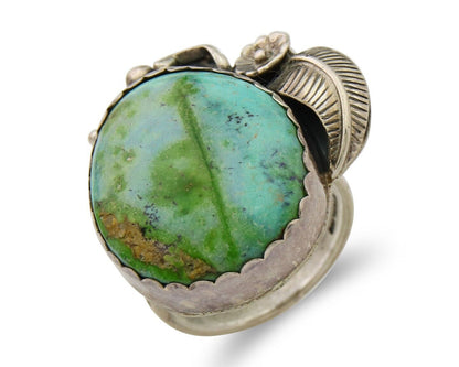 Navajo Ring 925 Sterling Royston Turquoise Native American Artist C.80's