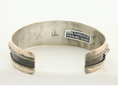 Vintage Navajo Bracelet 925 Silver Handmade Authentic Gemstone Traditional LL