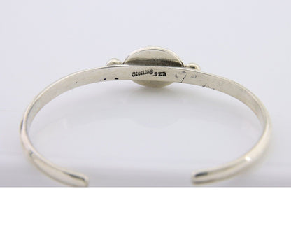 Navajo Bracelet 925 Silver Natural Turquoise Native American Artist C.80's