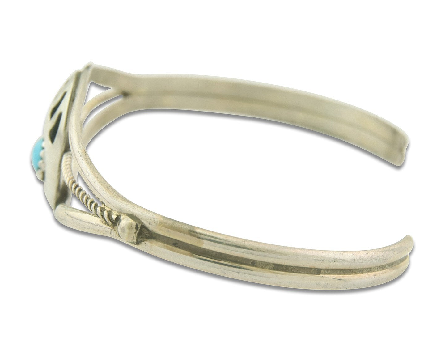 Navajo Bracelet 925 Silver Handmade Animal Claw Cuff Native American Artist C80s