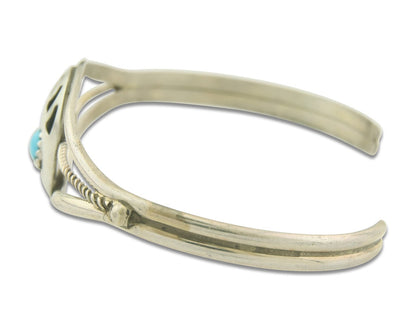 Navajo Bracelet 925 Silver Handmade Animal Claw Cuff Native American Artist C80s