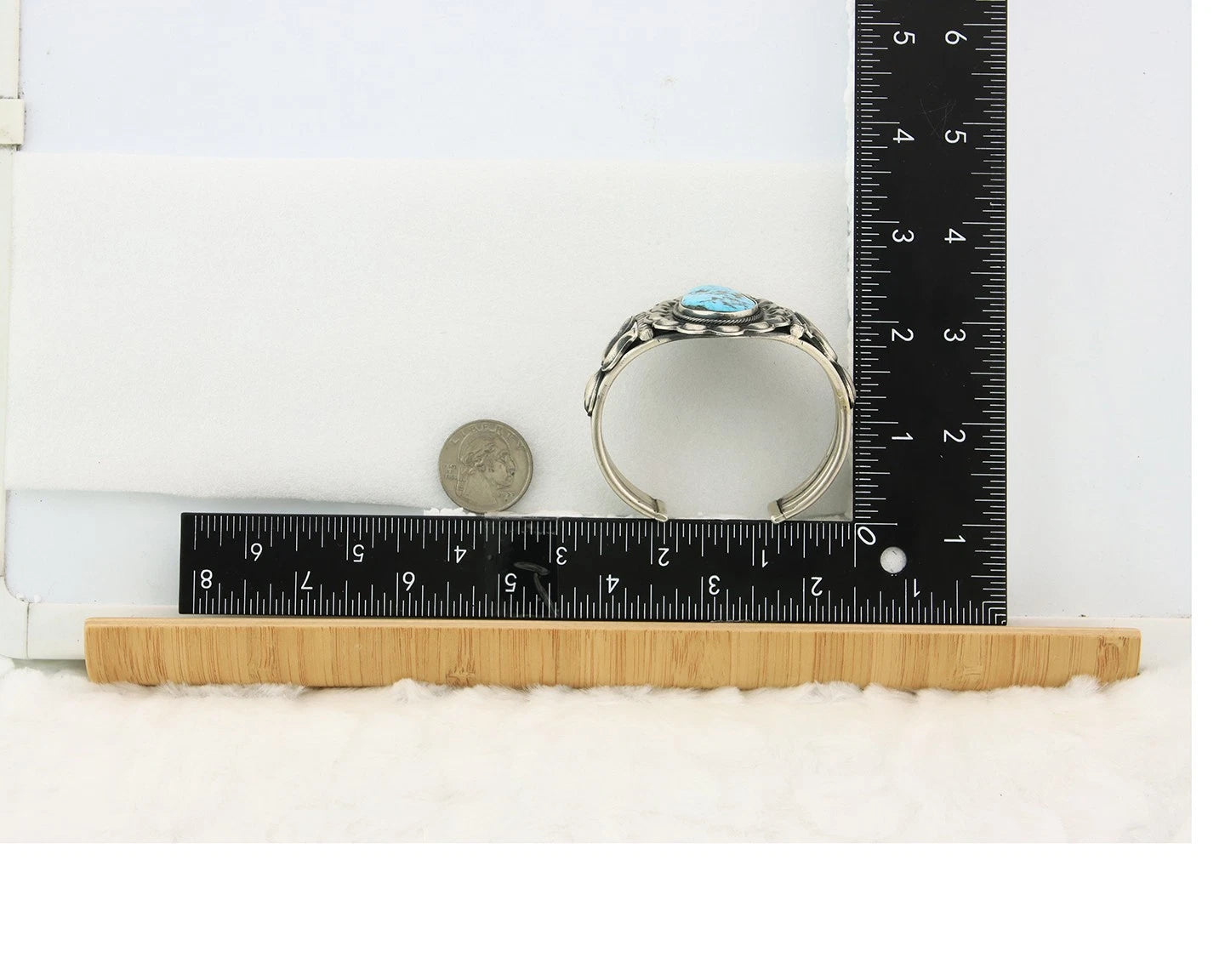 Navajo Cuff Bracelet Sterling Silver Turquoise Native Artist Signed Paul Begay