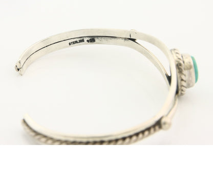 Vintage Navajo Bracelet 925 Silver Turquoise Tranditional Handmade Signed Gecko