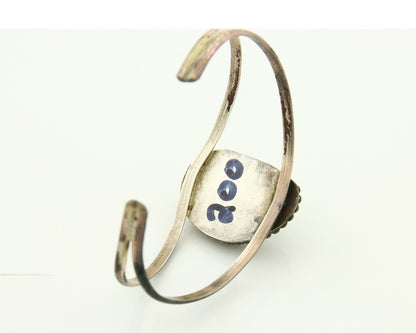 Vintage Navajo Bracelet 925 Silver Natural Blue Turquoise Native American Artist