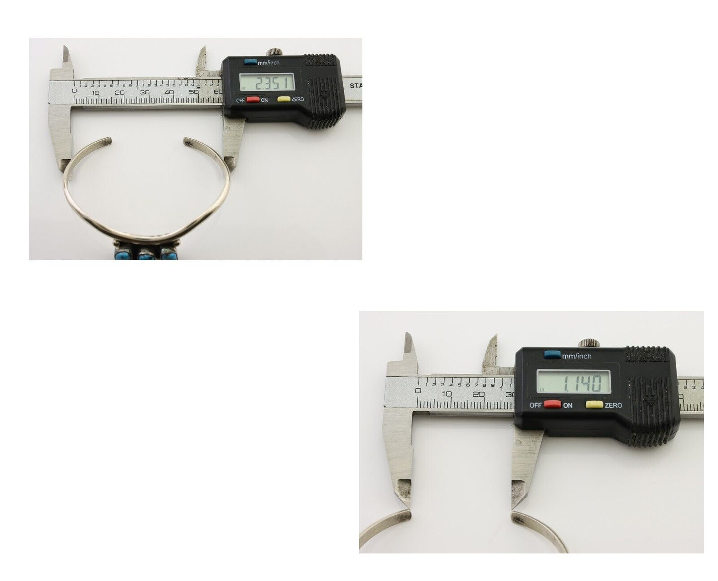 Navajo Bracelet 925 Silver Morenci Turquoise Artist Signed Frank Sandoval C.80's