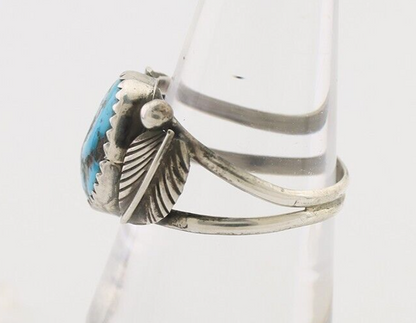 Navajo Ring 925 Silver Morenci Turquoise Native American Artist C.80's