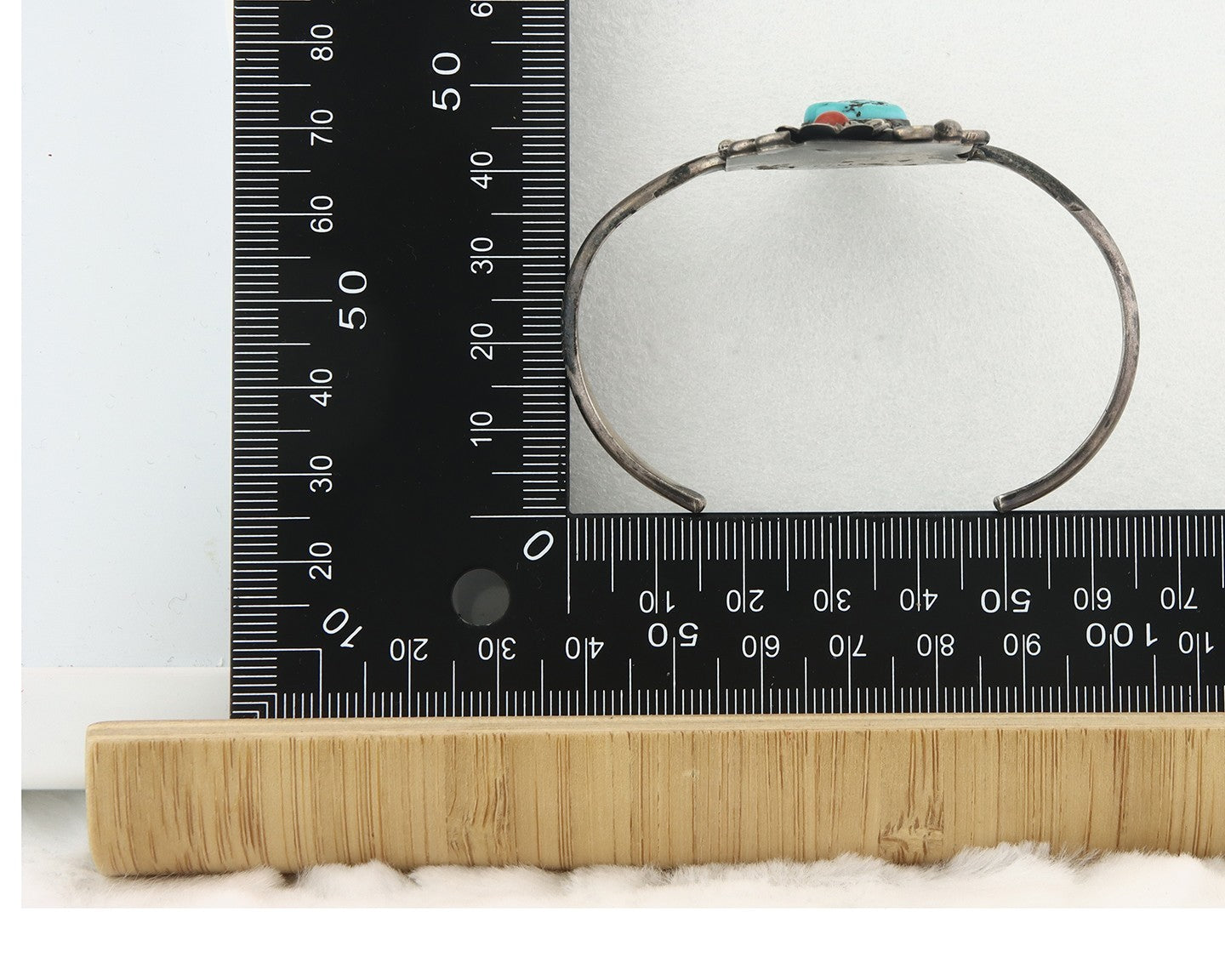 Vintage Navajo Bracelet 925 Silver Turquoise Tranditional Handmade Signed CJT