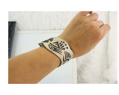 Vintage Hopi Bracelet 925 Silver Handmade Authentic Traditional