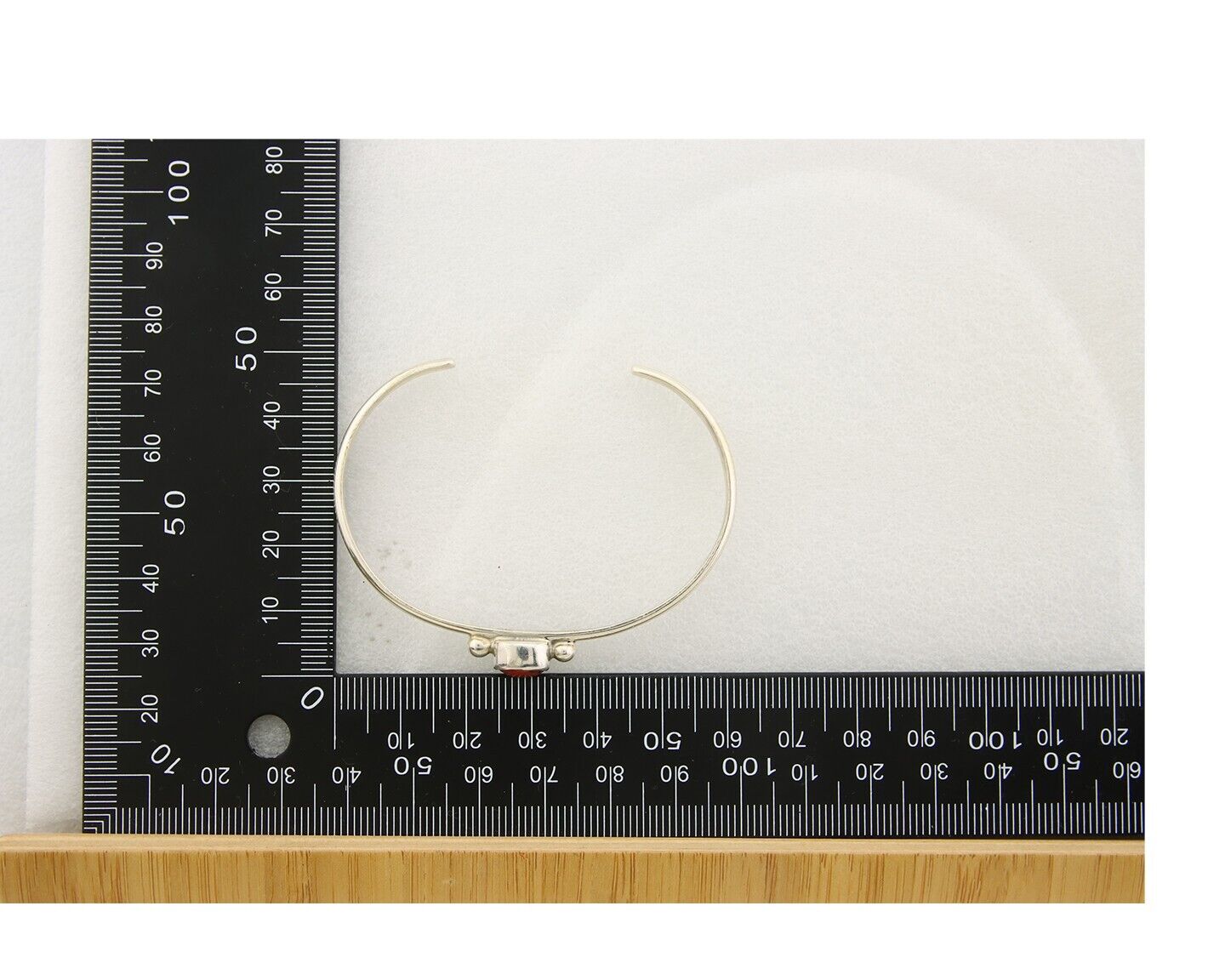 Navajo Bracelet .925 Silver Natural Red Coral Cuff Native American Artist C.80's