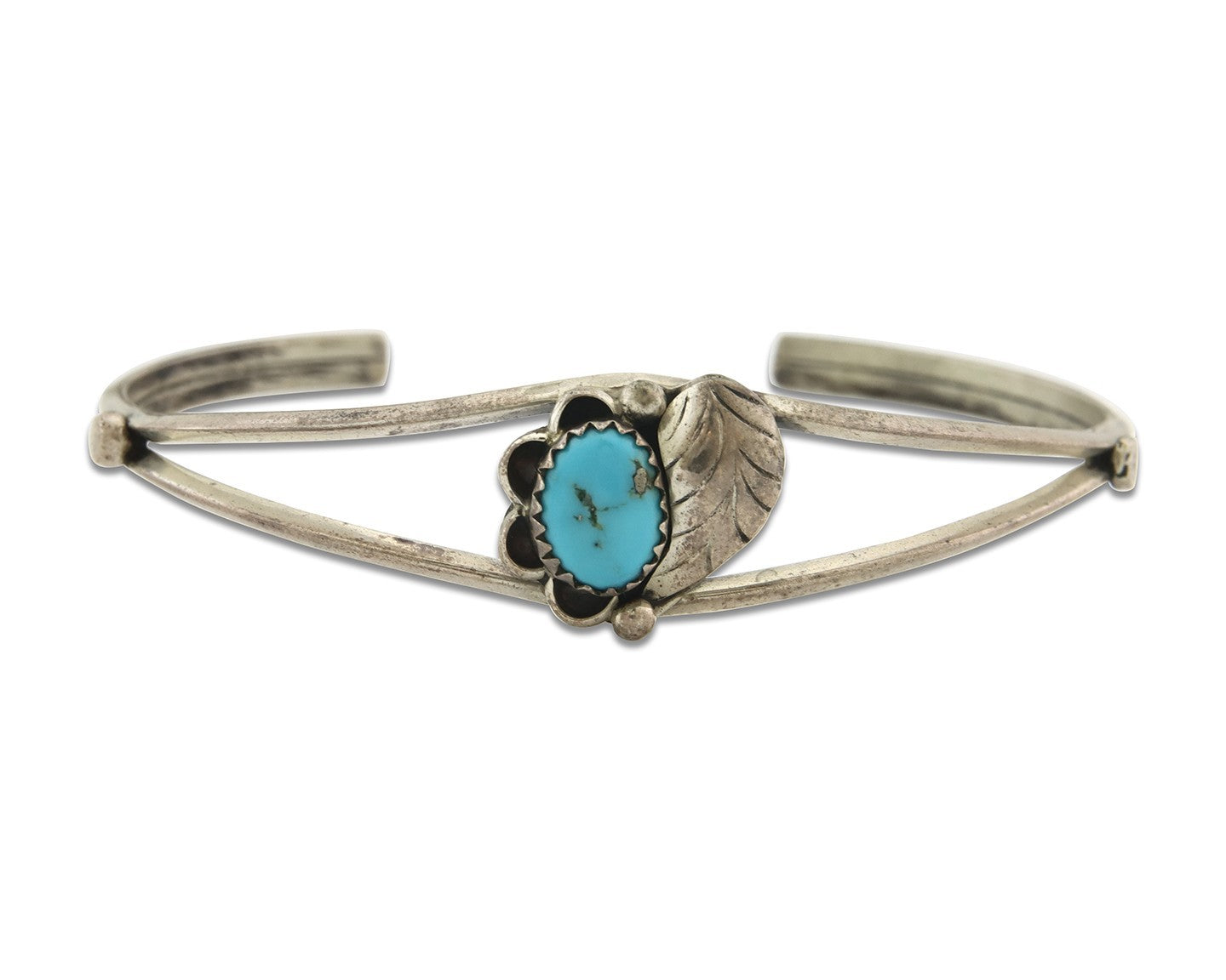 Vintage Navajo Bracelet 925 Silver Turquoise Tranditional Handmade Signed CY