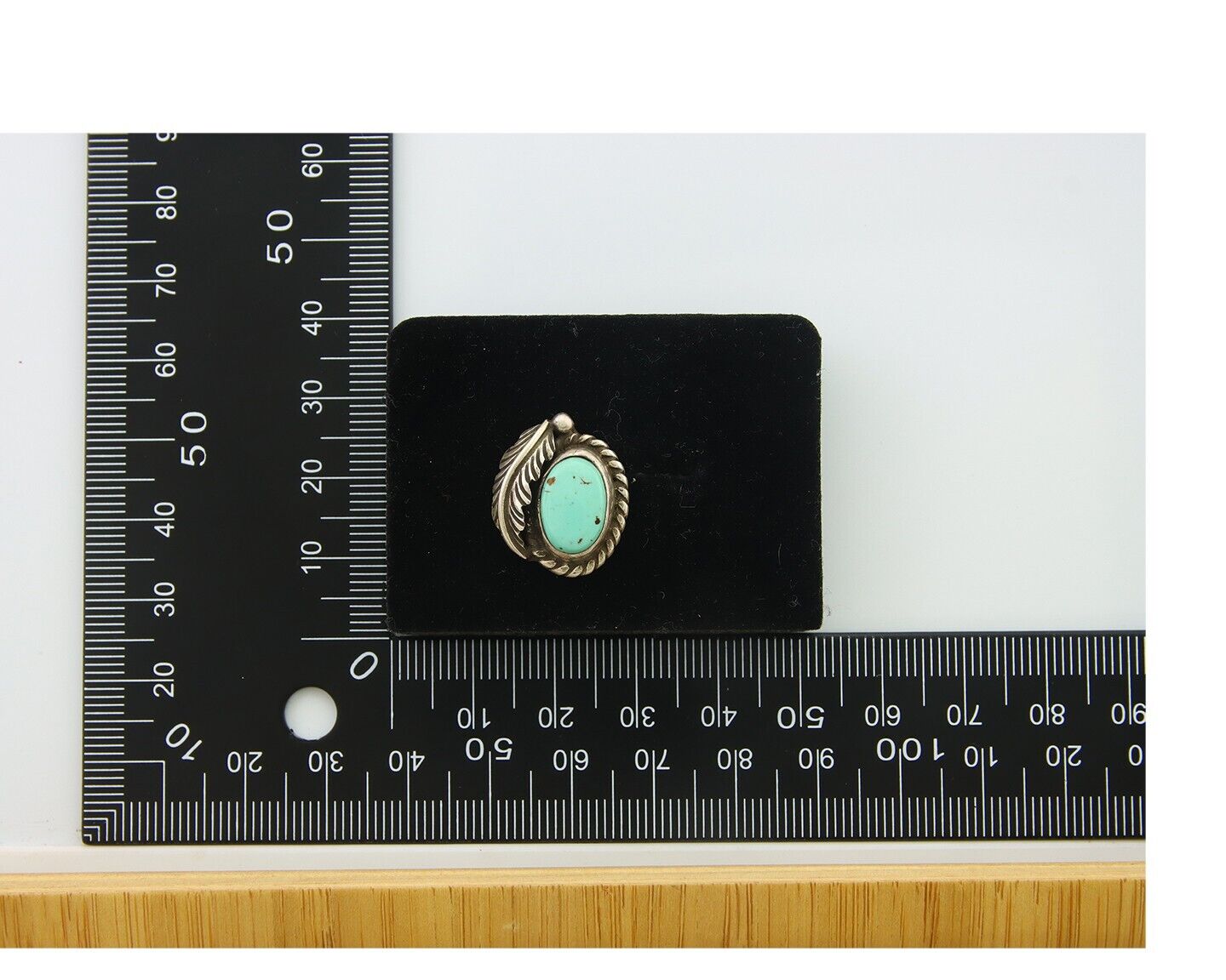 Navajo Earrings 925 Silver Natural Turquoise Native Artist C.80's