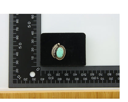 Navajo Earrings 925 Silver Natural Turquoise Native Artist C.80's