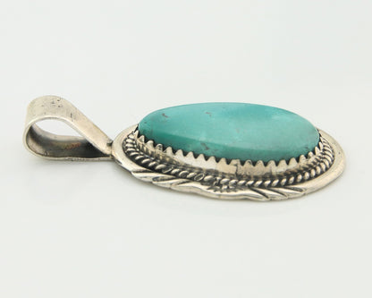 Navajo Pendant Sterling Silver Turquoise Vintage Authentic Native American