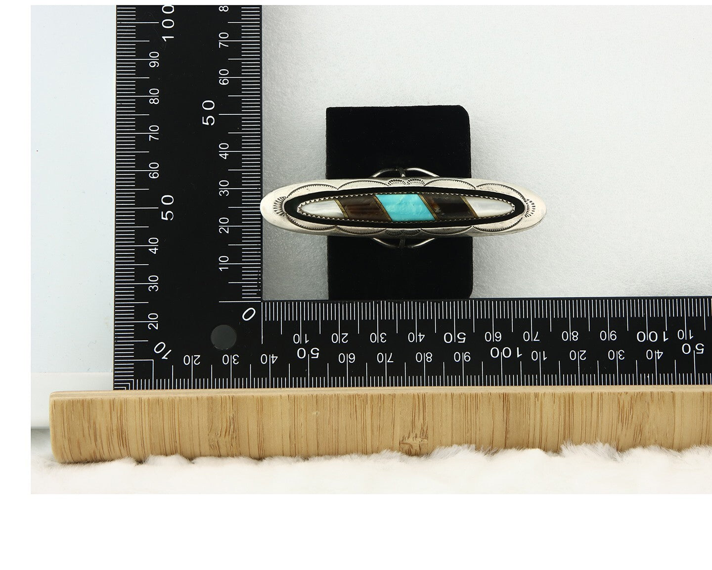 Vintage Navajo Ring 925 Sterling Silver Turquoise Handmade Size 8.5