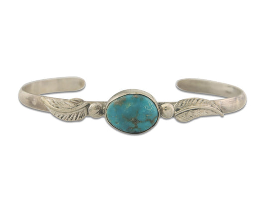 Vintage Navajo Bracelet 925 Silver Turquoise Traditional Handmade Authentic