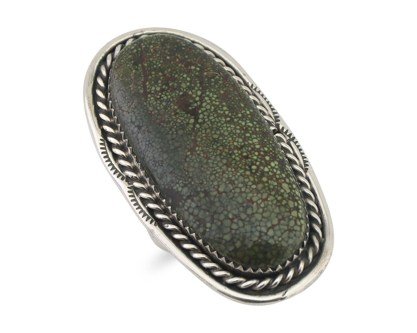 Navajo Ring 925 Silver Natural Turquoise Artist Signed G C.80's