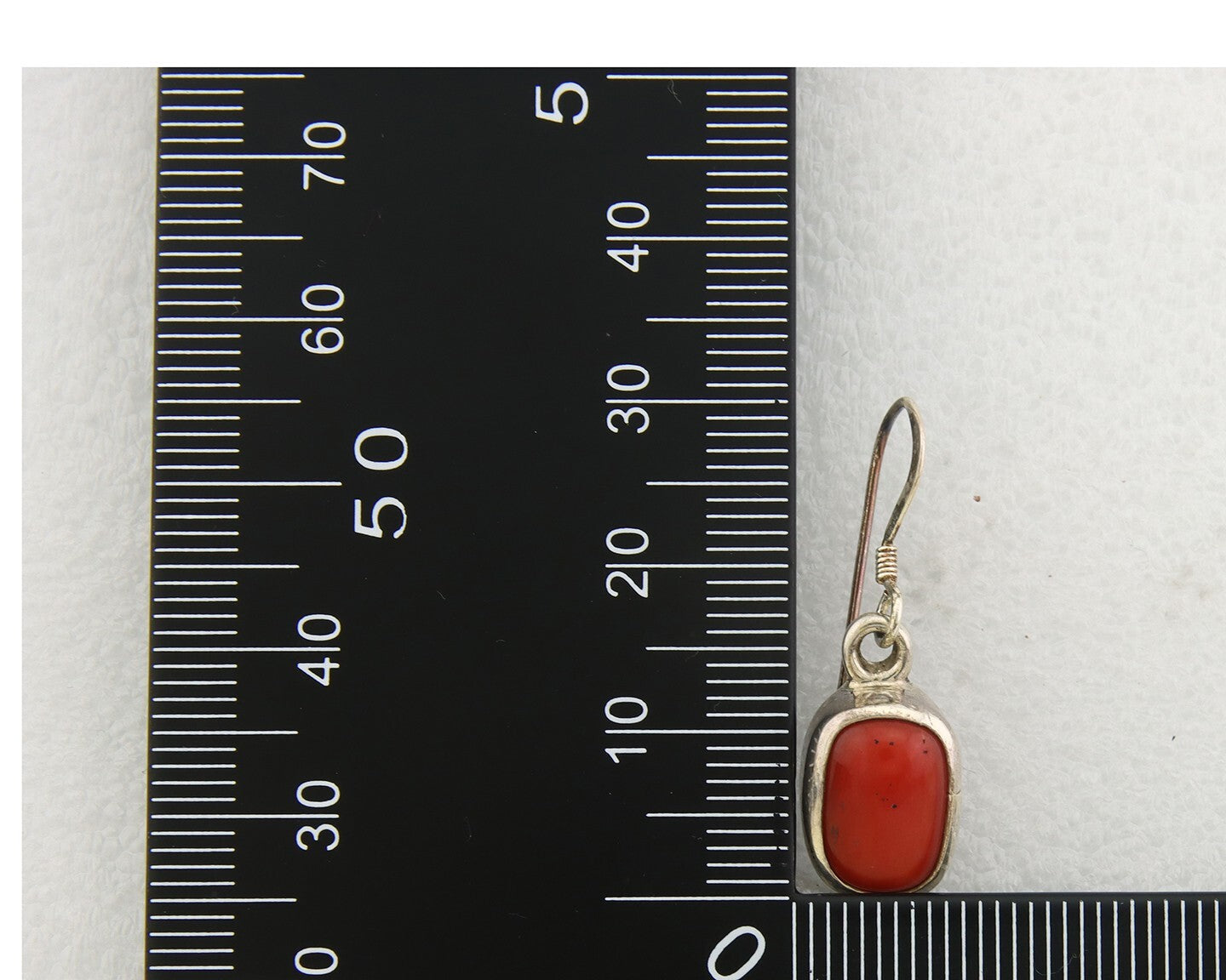 Navajo Earrings 925 Silver Natural Coral Native American Artist C.80's