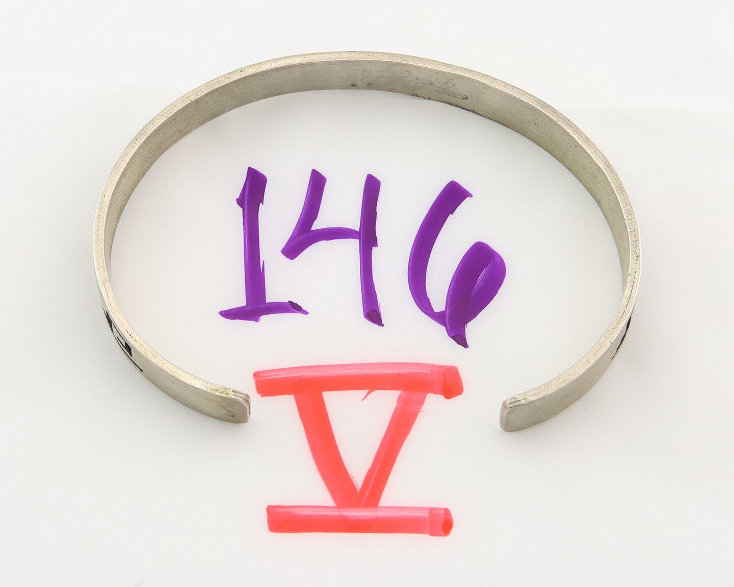 Vintage Hopi Bracelet 925 Silver Signed M & Animal Paw Authentic Traditional