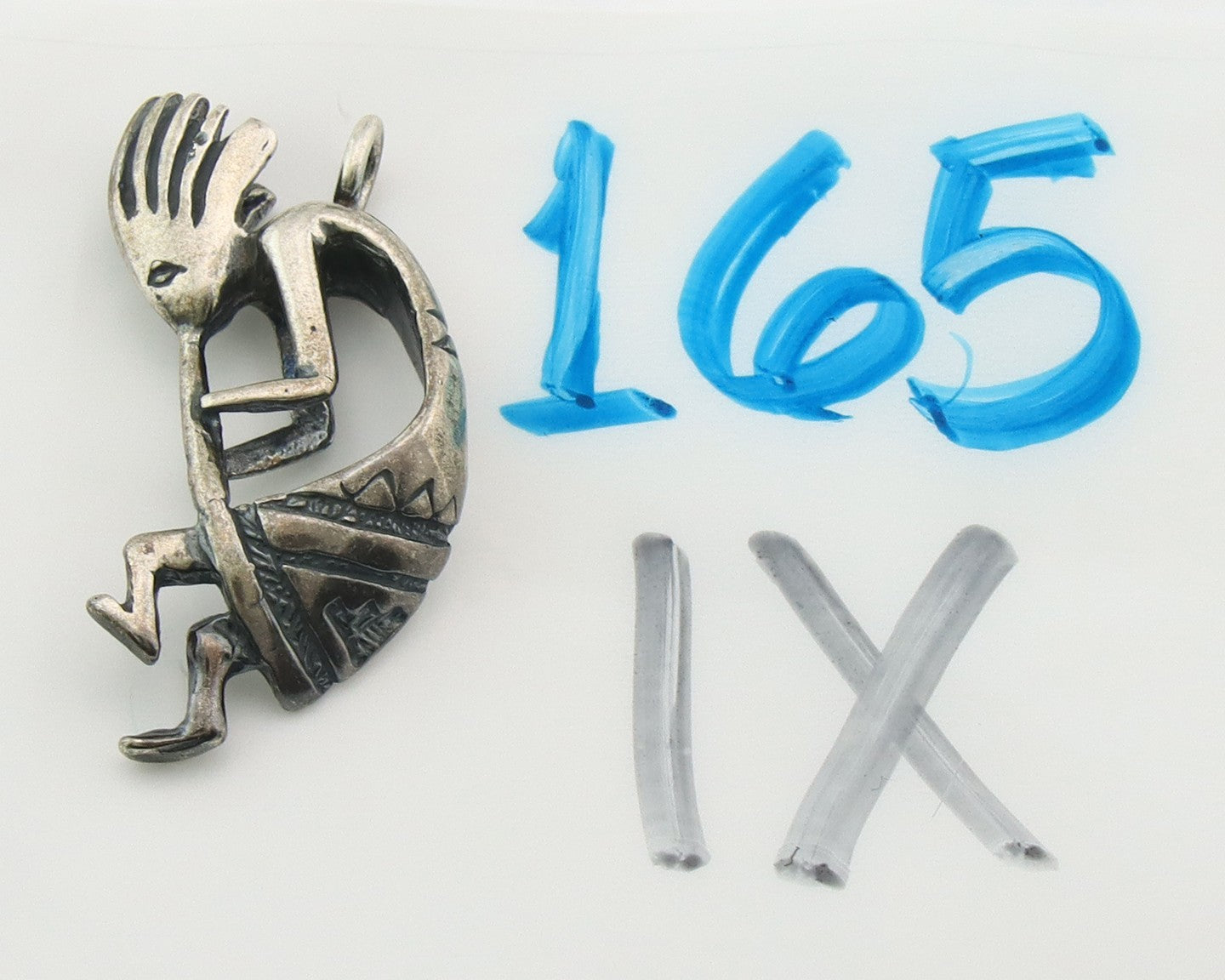 Navajo Kokopelli Pendant Sterling Silver Authentic Traditional Native American