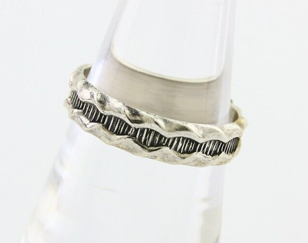 Navajo Handmade Ring 925 Silver Native American Size 7.0 C.80's