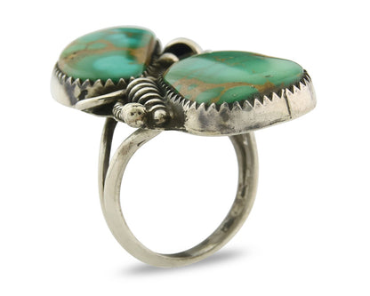 Vintage Navajo Ring 925 Sterling Silver Authentic Royston Turquoise Size 6.5