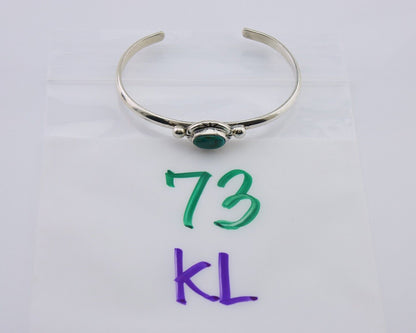 Navajo Bracelet 925 Silver Natural Turquoise Native American Artist C.80's