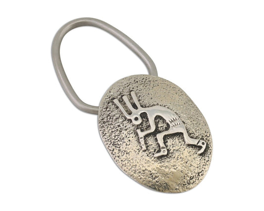 Navajo Kokopelli Hourse Key Chain .925 Silver Handmade Signed Richard Begay C80s