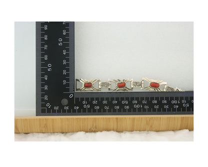 Vintage Navajo Bracelet 925 Silver Handmade Authentic Traditional Signed DM