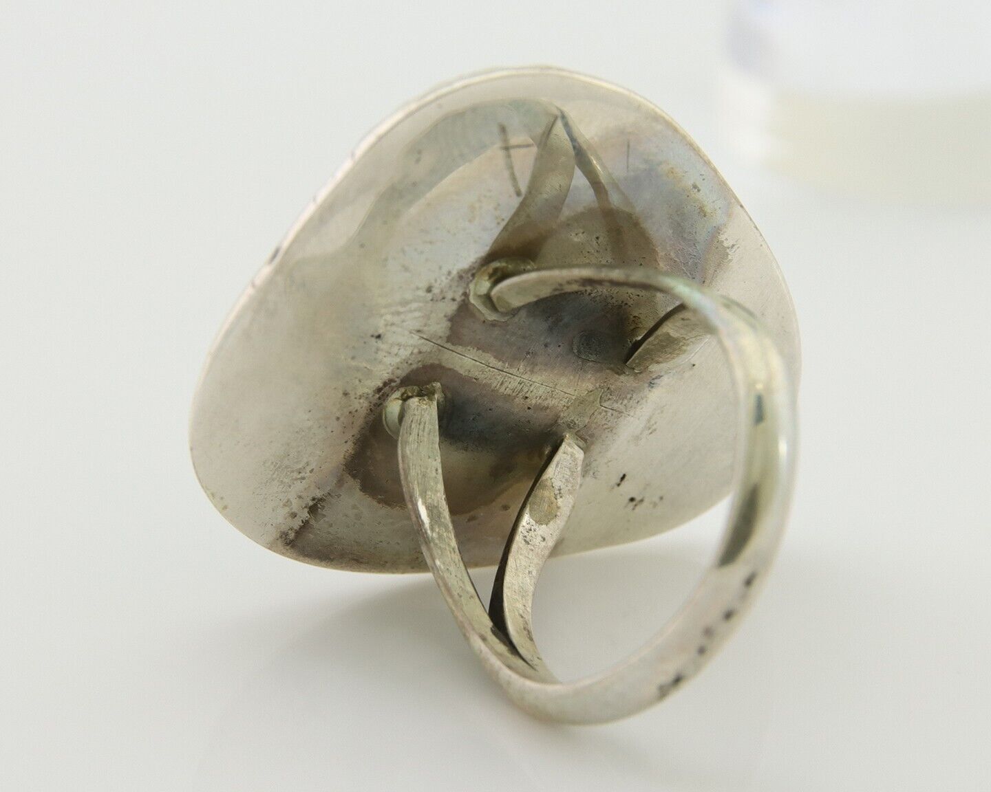 Navajo Ring 925 Silver Blue Turquoise Native American Artist C.80's