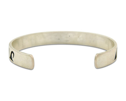 Vintage Hopi Bracelet 925 Silver Signed Linette Laiwakete Authentic Traditional