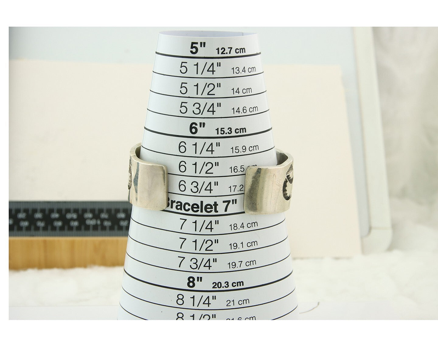 Navajo Bracelet 925 Silver Artist Signed Darin Bill Cuff C.80's