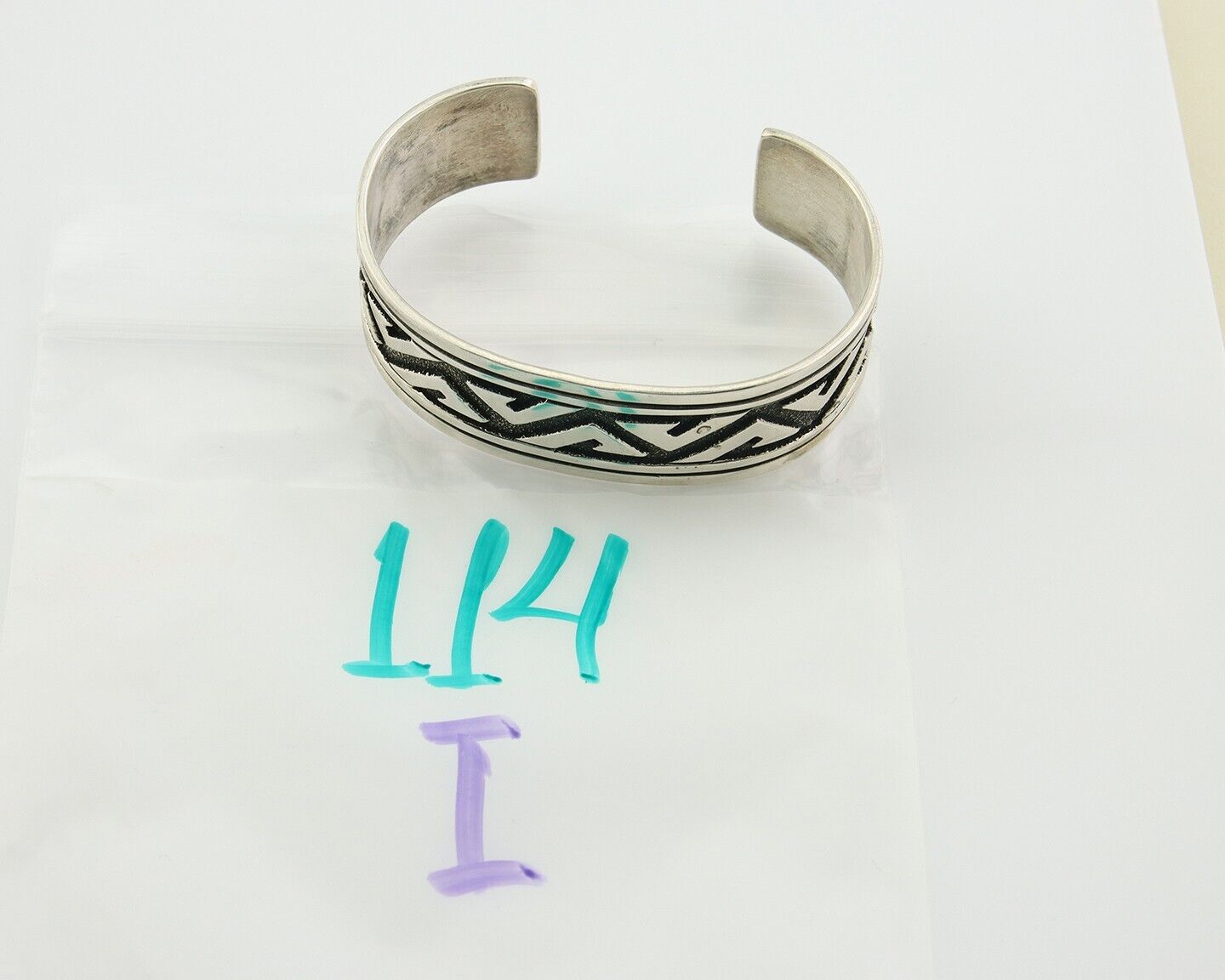 Navajo Bracelet 925 Silver Handmade Cuff Artist Signed Tommy Singer C.80's