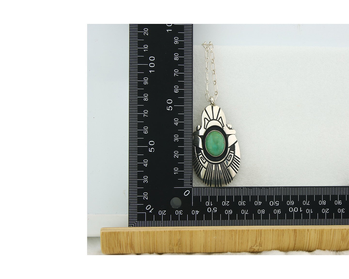 Navajo Sterling Silver Necklace Turquoise Authentic Vintage Signed Thomas Singer