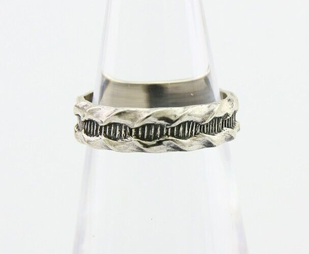 Navajo Handmade Ring 925 Silver Native American Size 4.5 C.80's